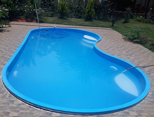 Fiberglass Bean Shaped Swimming Pool Manufacturer in Faridabad